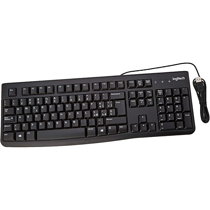 Logitech K120 Comfortable Quiet Typing Keyboard Black
