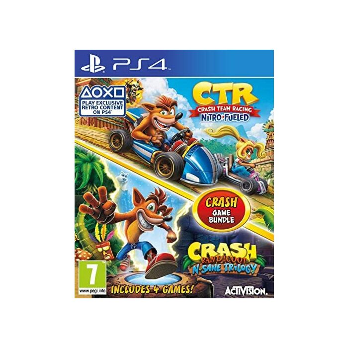 Crash Team Racing and Crash Bandicoot Game Bundle (PS4)