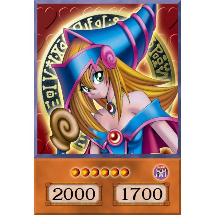 Yugi Oh Dark Magician Girl Card Portrait